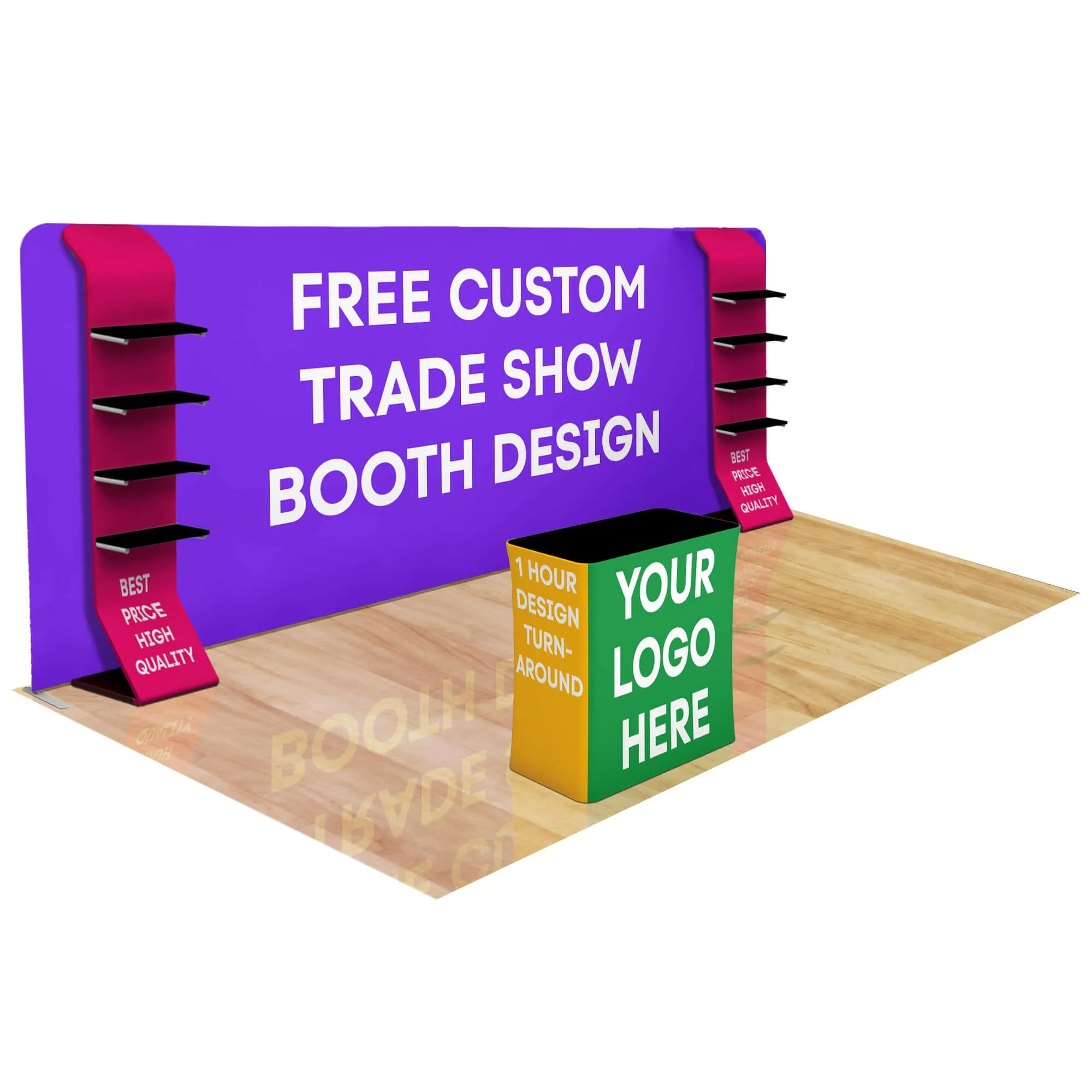 20ft Fastzip™ Custom Trade Show Booth Builder
