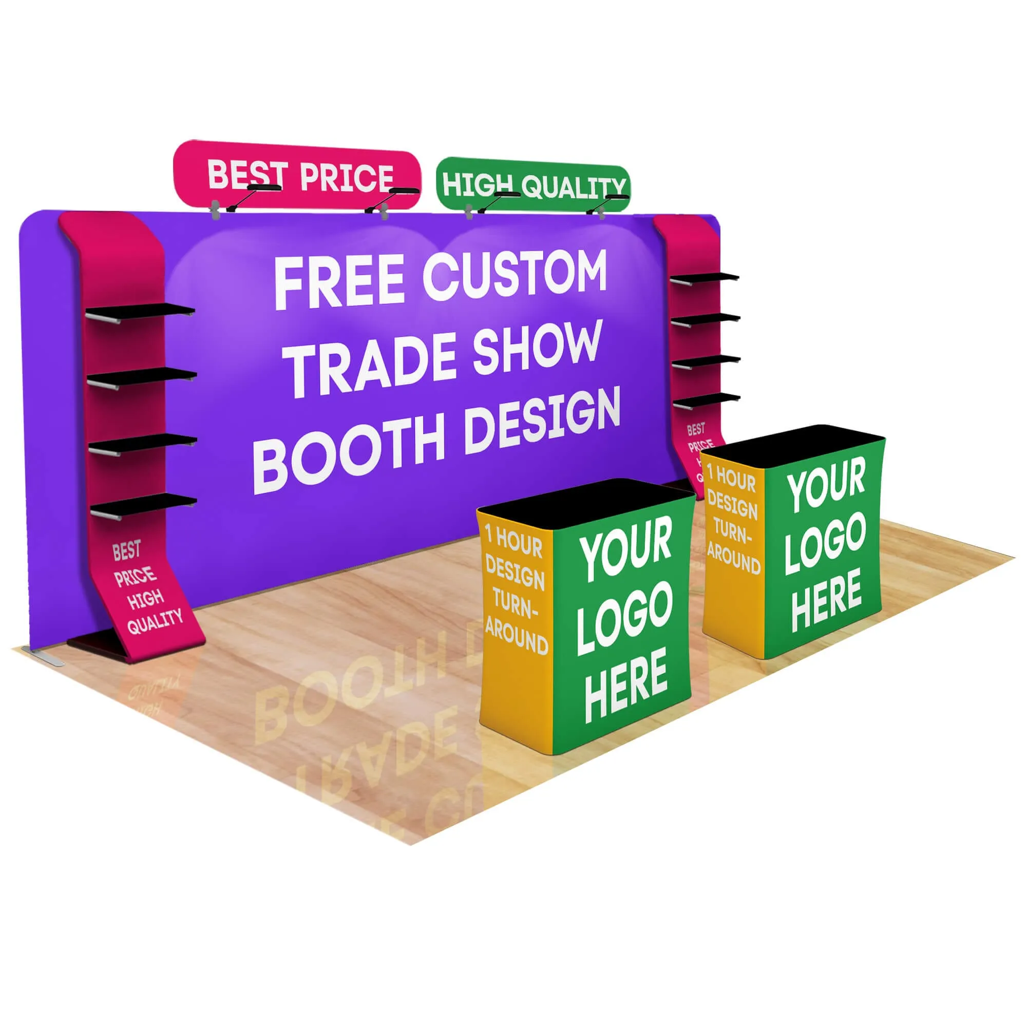20ft Fastzip™ Custom Trade Show Booth Builder