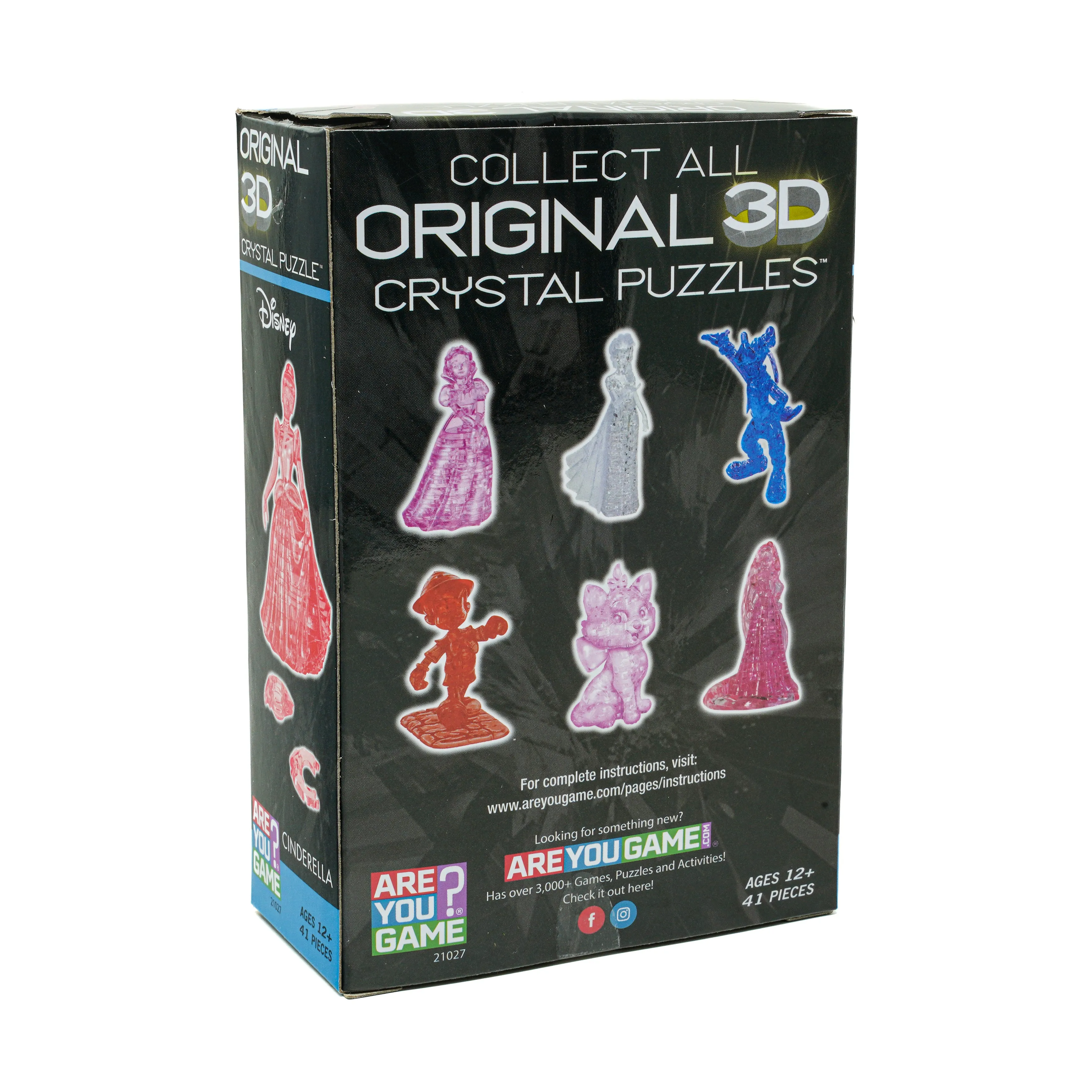 3D Crystal Puzzle - Disney Cinderella (Pink): 41 Pcs