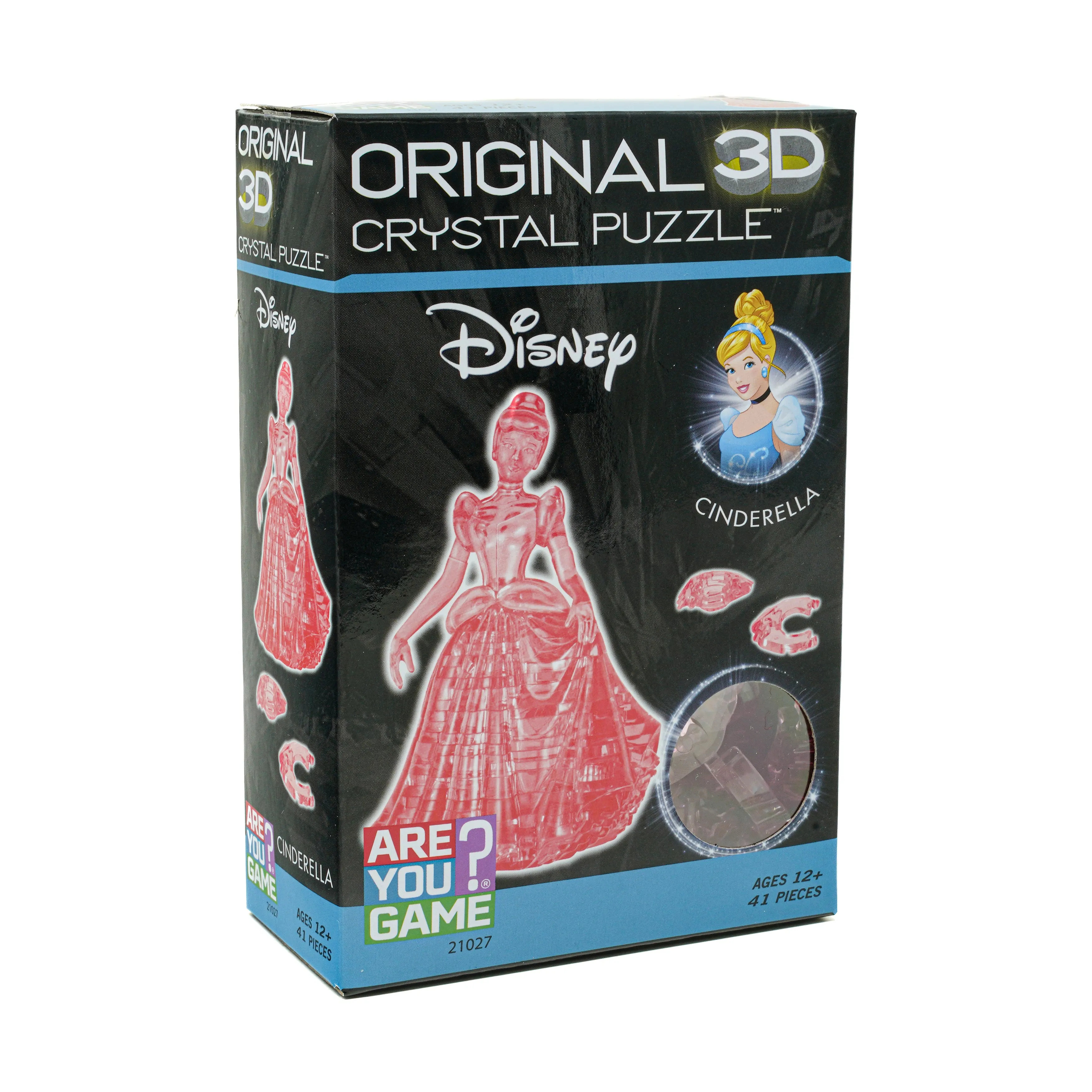 3D Crystal Puzzle - Disney Cinderella (Pink): 41 Pcs