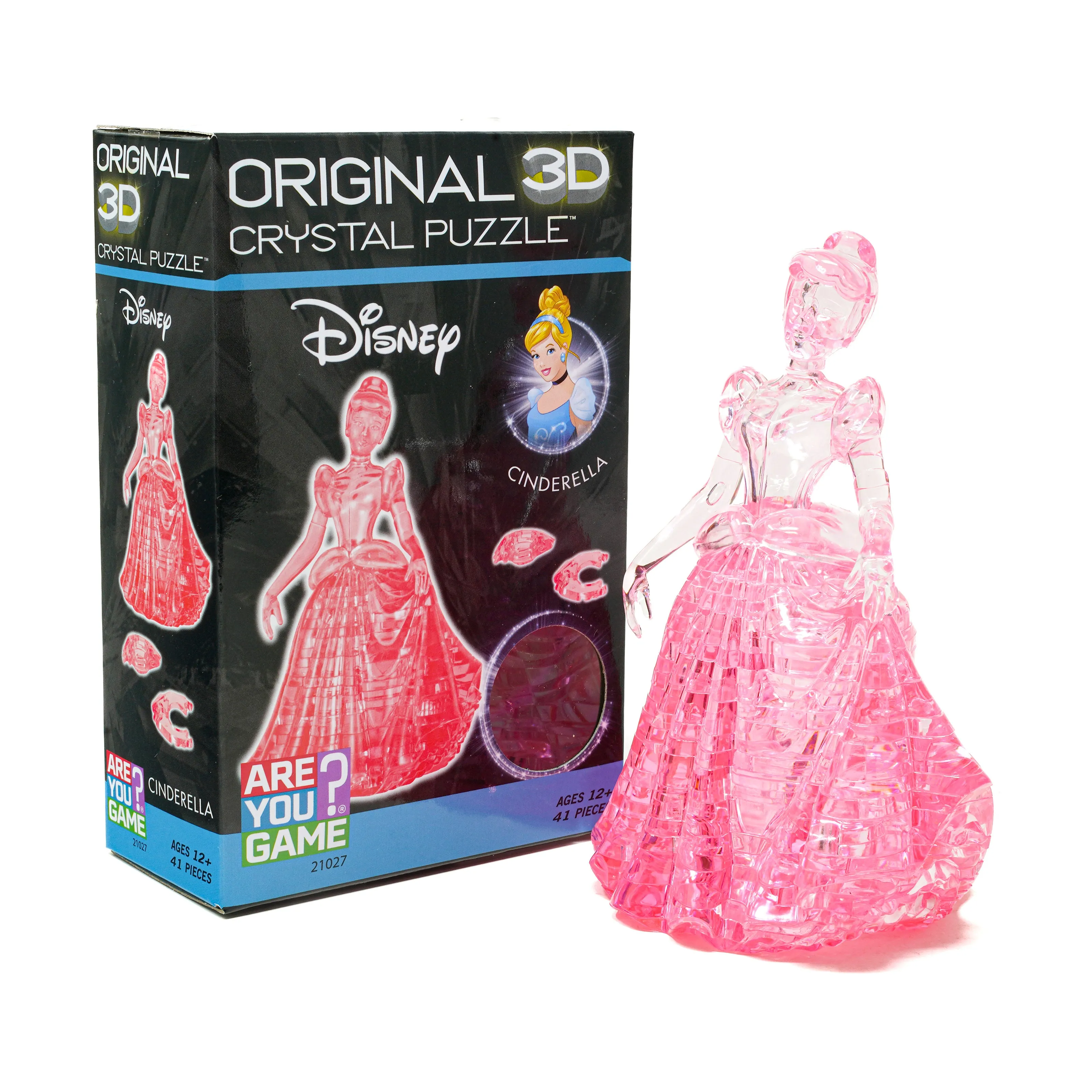 3D Crystal Puzzle - Disney Cinderella (Pink): 41 Pcs