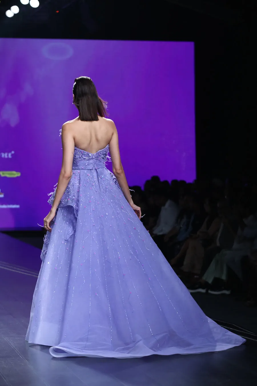 3D Flower Applique Ball Gown