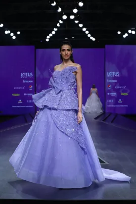 3D Flower Applique Ball Gown