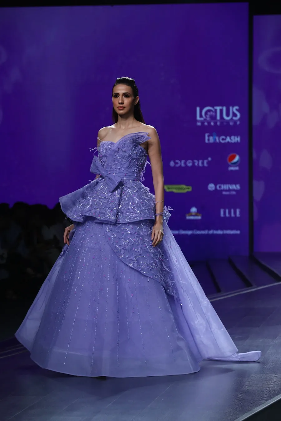 3D Flower Applique Ball Gown