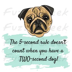 5 Second Rule - Ladies Graphic T-Shirt