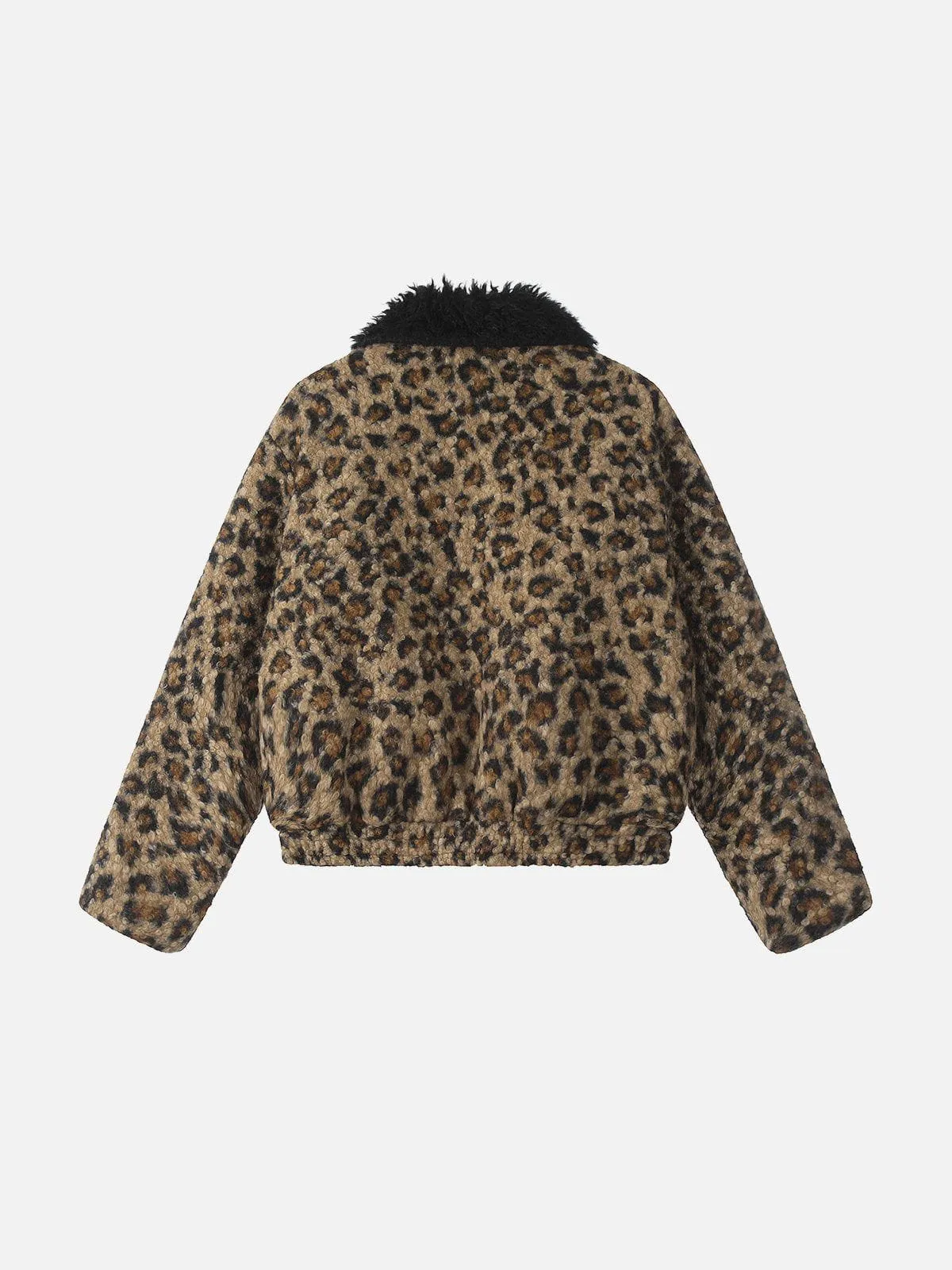 Aelfric Eden Leopard Print Cropped Coat