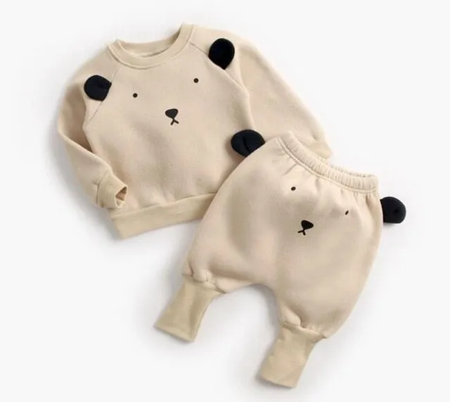 Animal Printed 2-Piece Sweatshirt Set