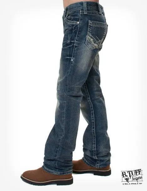 B Tuff Boys Torque Medium Wash 100% Cotton Jeans
