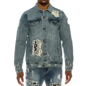 Bandana Denim Jacket