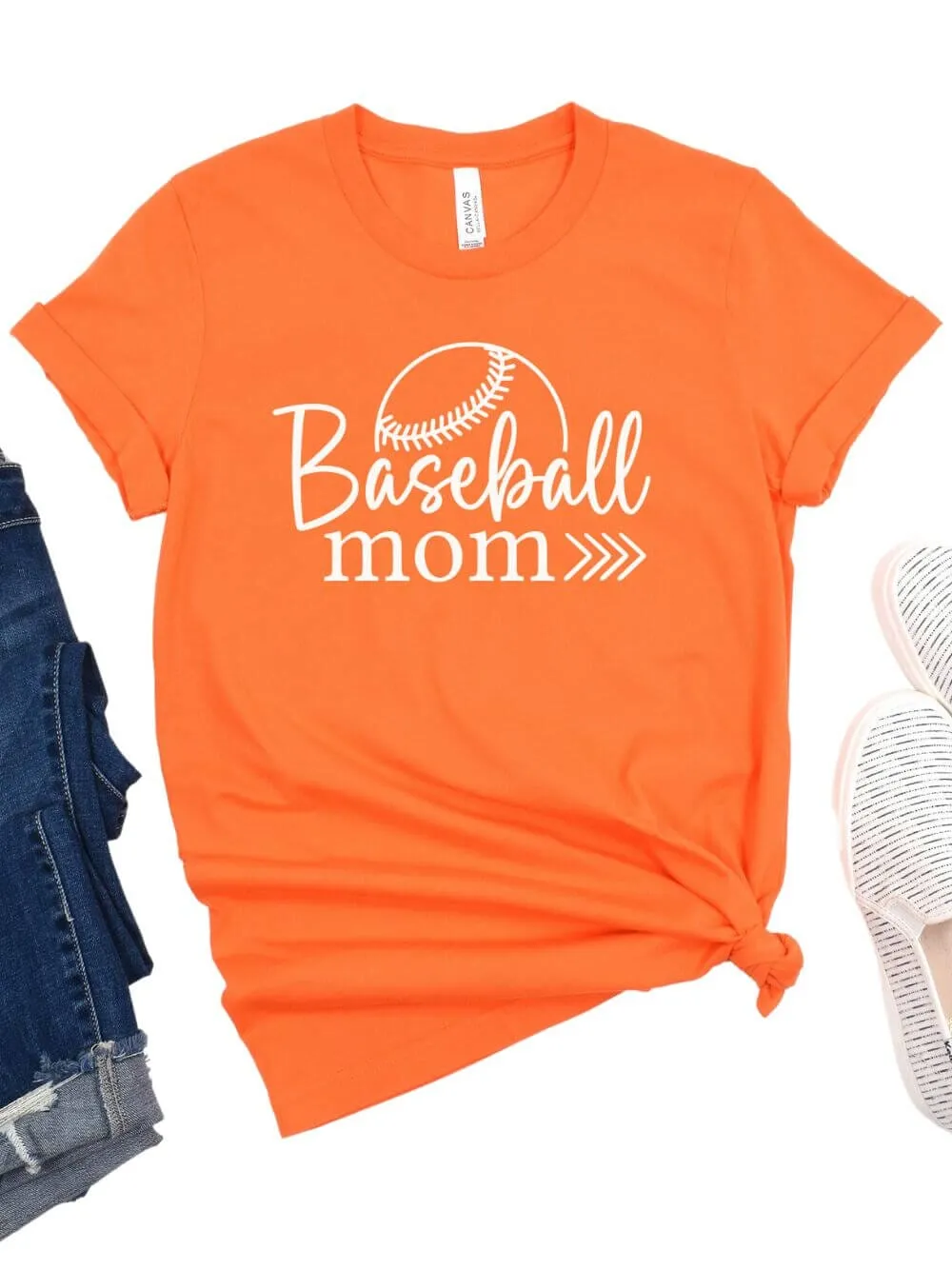 Baseball Mom T-Shirt in 12 Team Colors
