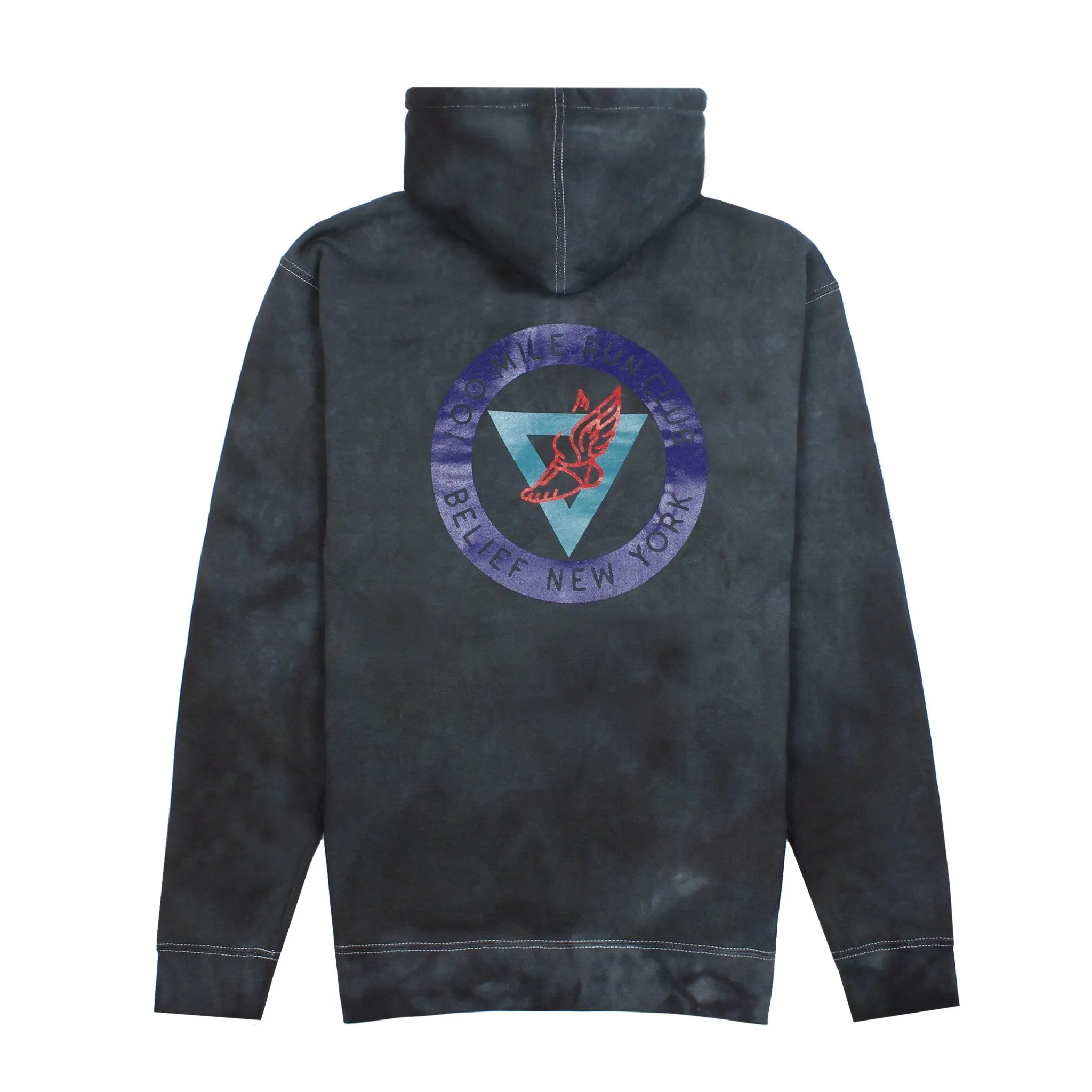 Belief NYC Run Club Hoody Black Dye
