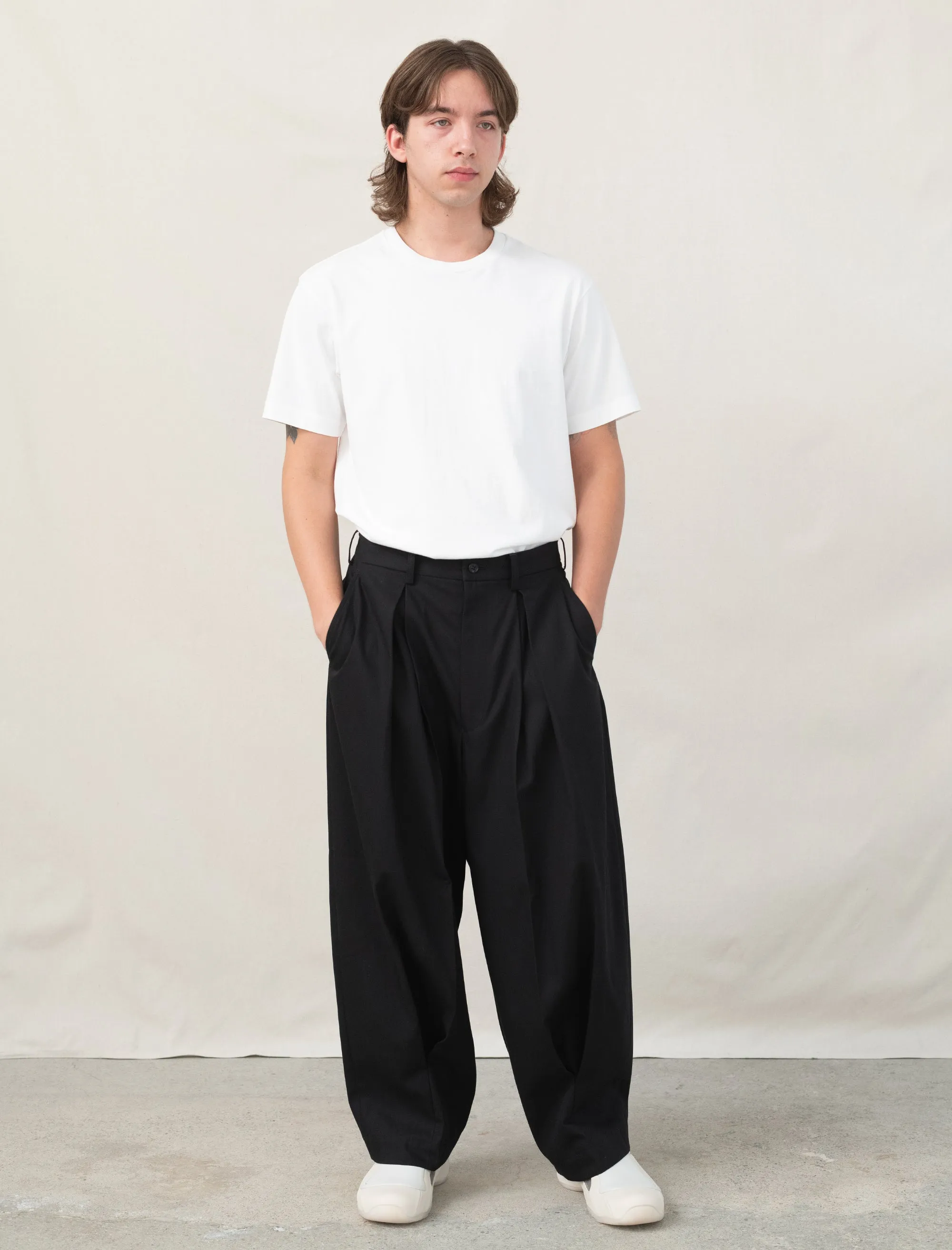 Big Pleat Pant (Black)