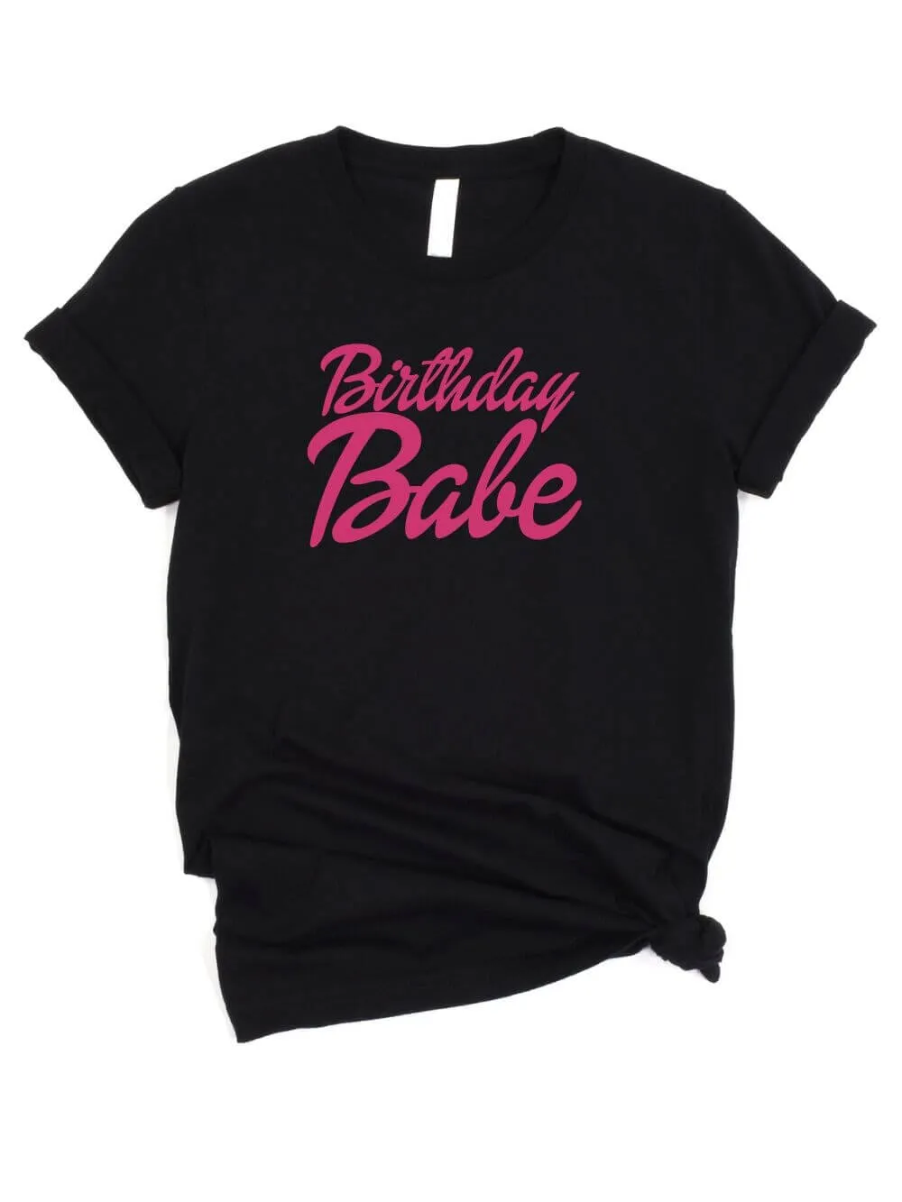 Birthday Babe Girls' Cotton Barbie Style Birthday T-Shirt - 3 Colors