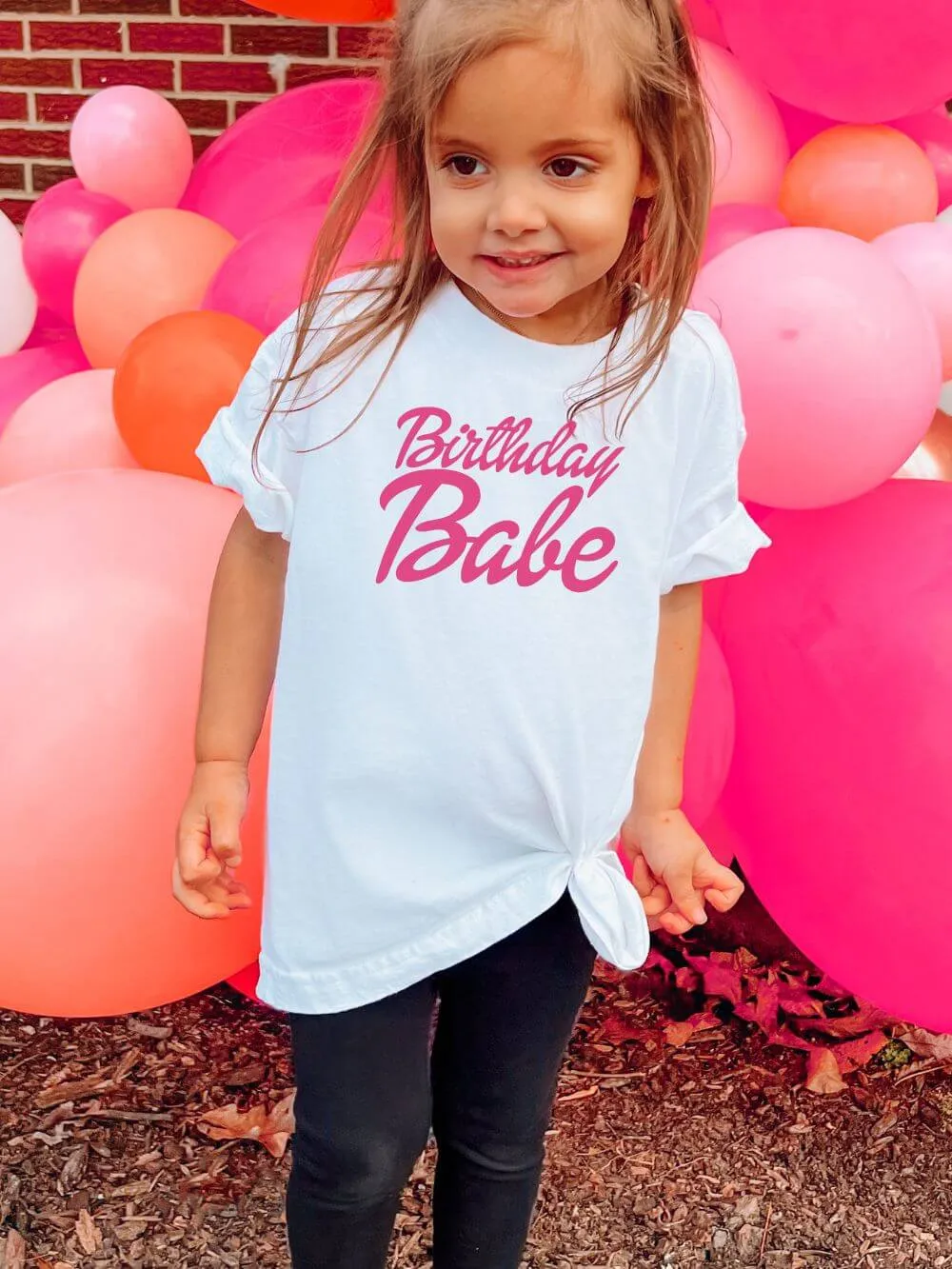 Birthday Babe Girls' Cotton Barbie Style Birthday T-Shirt - 3 Colors