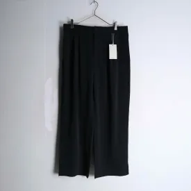 black color 2tuck wide slacks