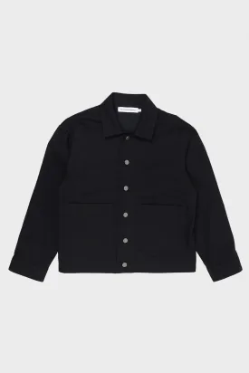 Cafe Jacket - Black Denim