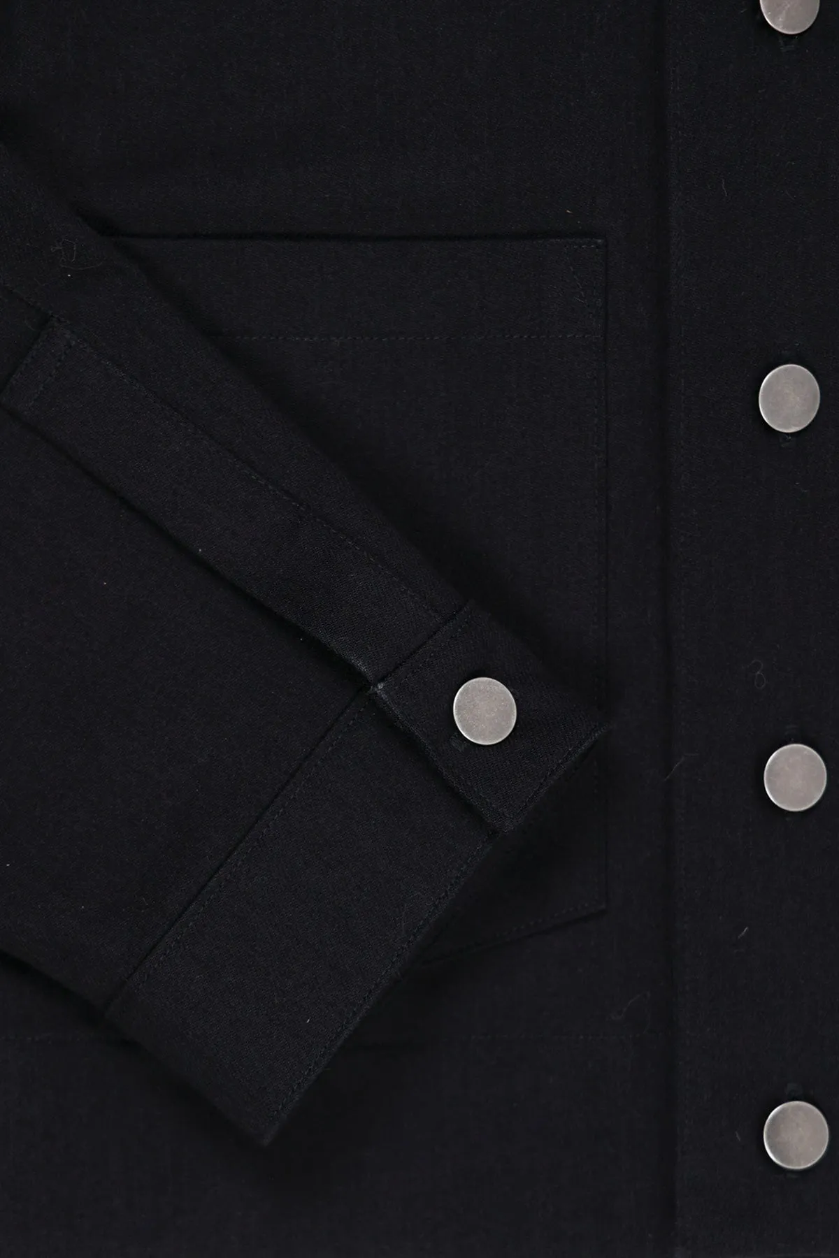 Cafe Jacket - Black Denim