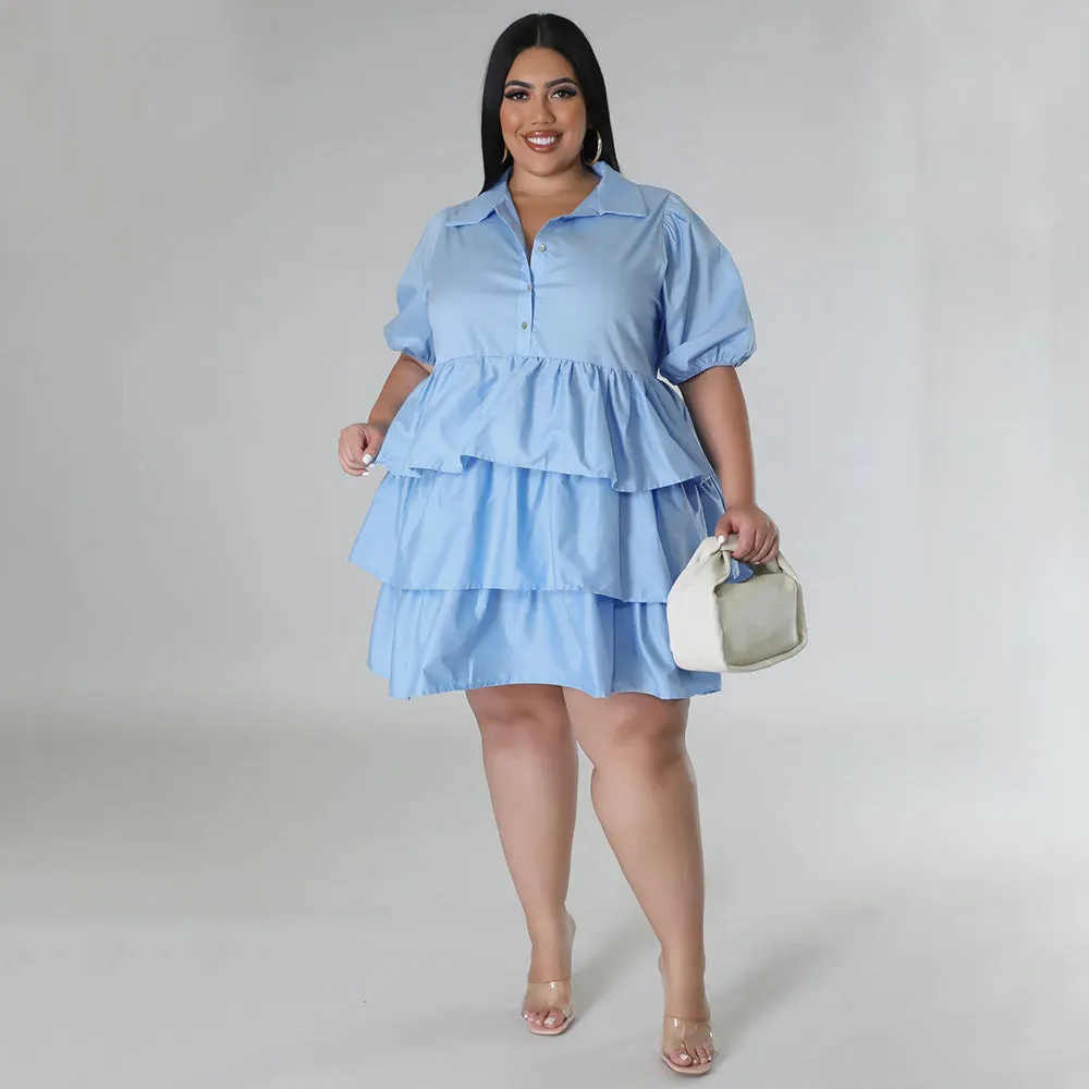 Casual loose fitting oversized dress AY2787