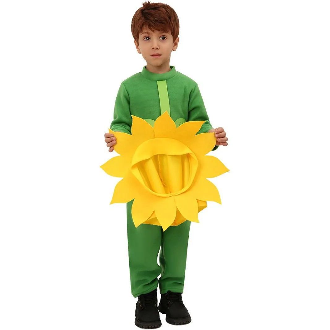 Children's Day Sun Flower Kids Jumpsuit Stage Party Cosplay Costumes