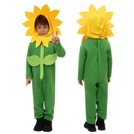 Children's Day Sun Flower Kids Jumpsuit Stage Party Cosplay Costumes