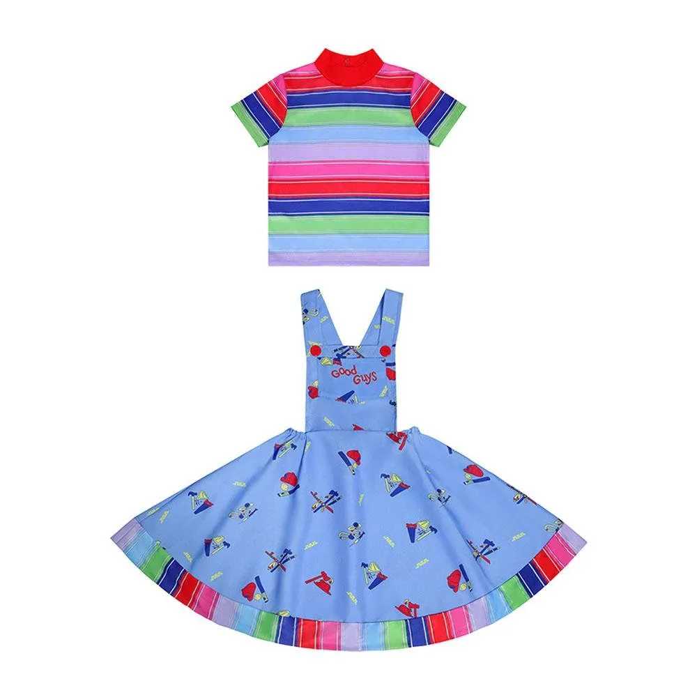 Chucky Season 2 Kids Dress Halloween Outfits Cosplay Costume