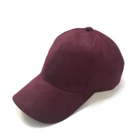 Classy Men Suede Cap Burgundy