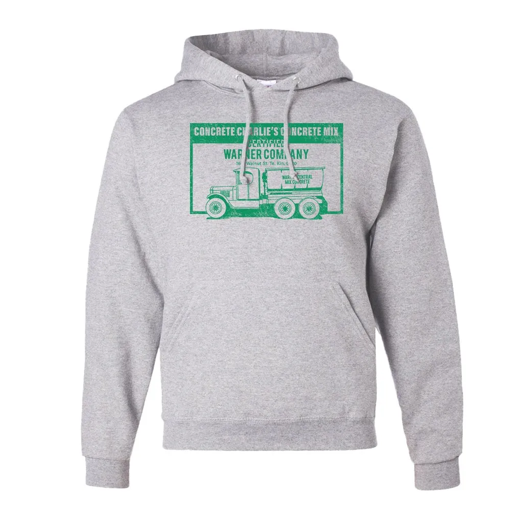 Concrete Charlie's Pullover Hoodie | Chuck's Concrete Mix Ash Pull Over Hoodie