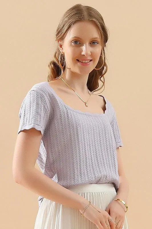 DEEP ROUND NECK DAILY TOP