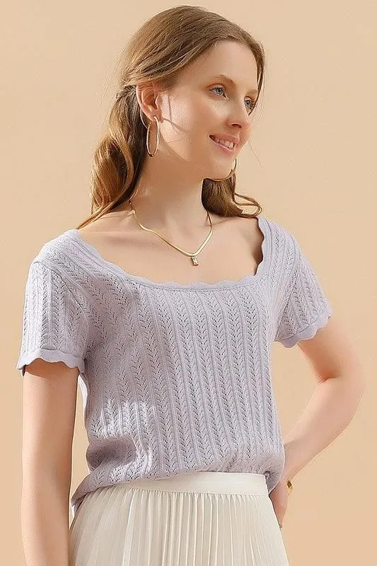 DEEP ROUND NECK DAILY TOP