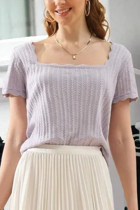 DEEP ROUND NECK DAILY TOP