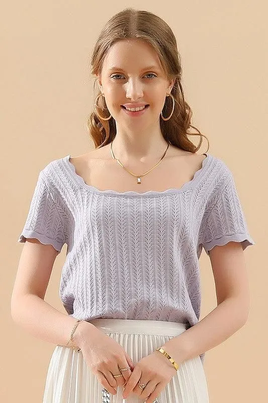 DEEP ROUND NECK DAILY TOP