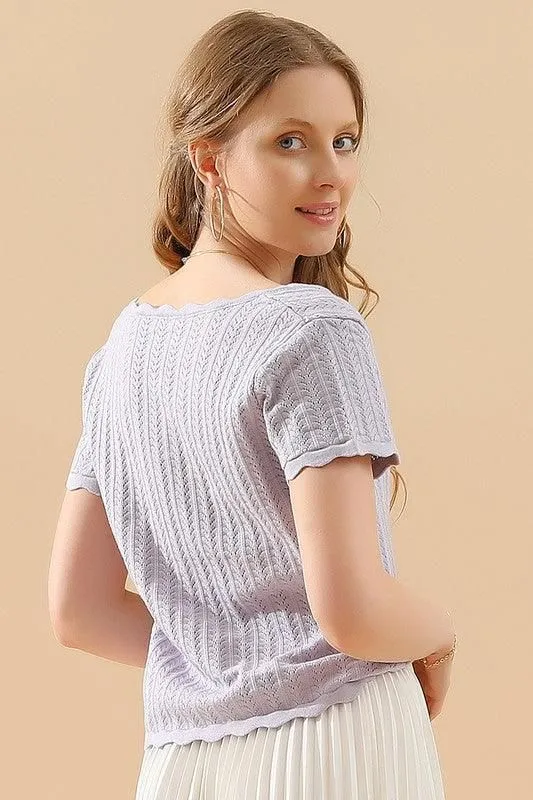 DEEP ROUND NECK DAILY TOP