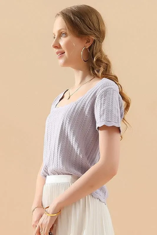 DEEP ROUND NECK DAILY TOP