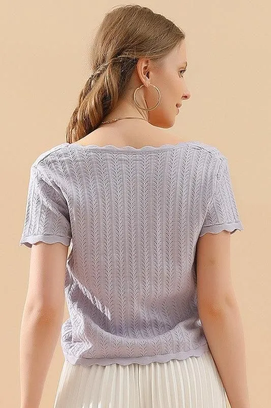 DEEP ROUND NECK DAILY TOP