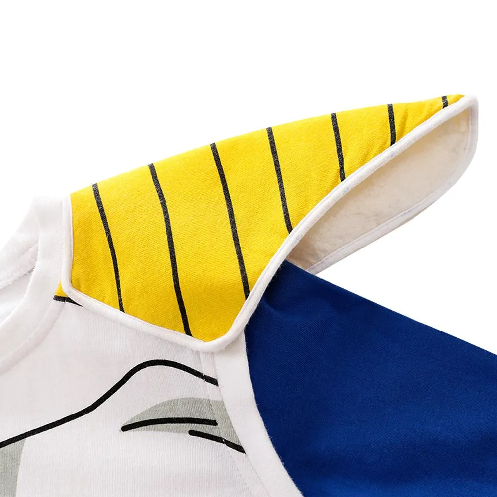 Dragon Ball Saiyan Outfits Baby Toddler Lovely Long Sleeve Cartoon Armor Jumpsuit