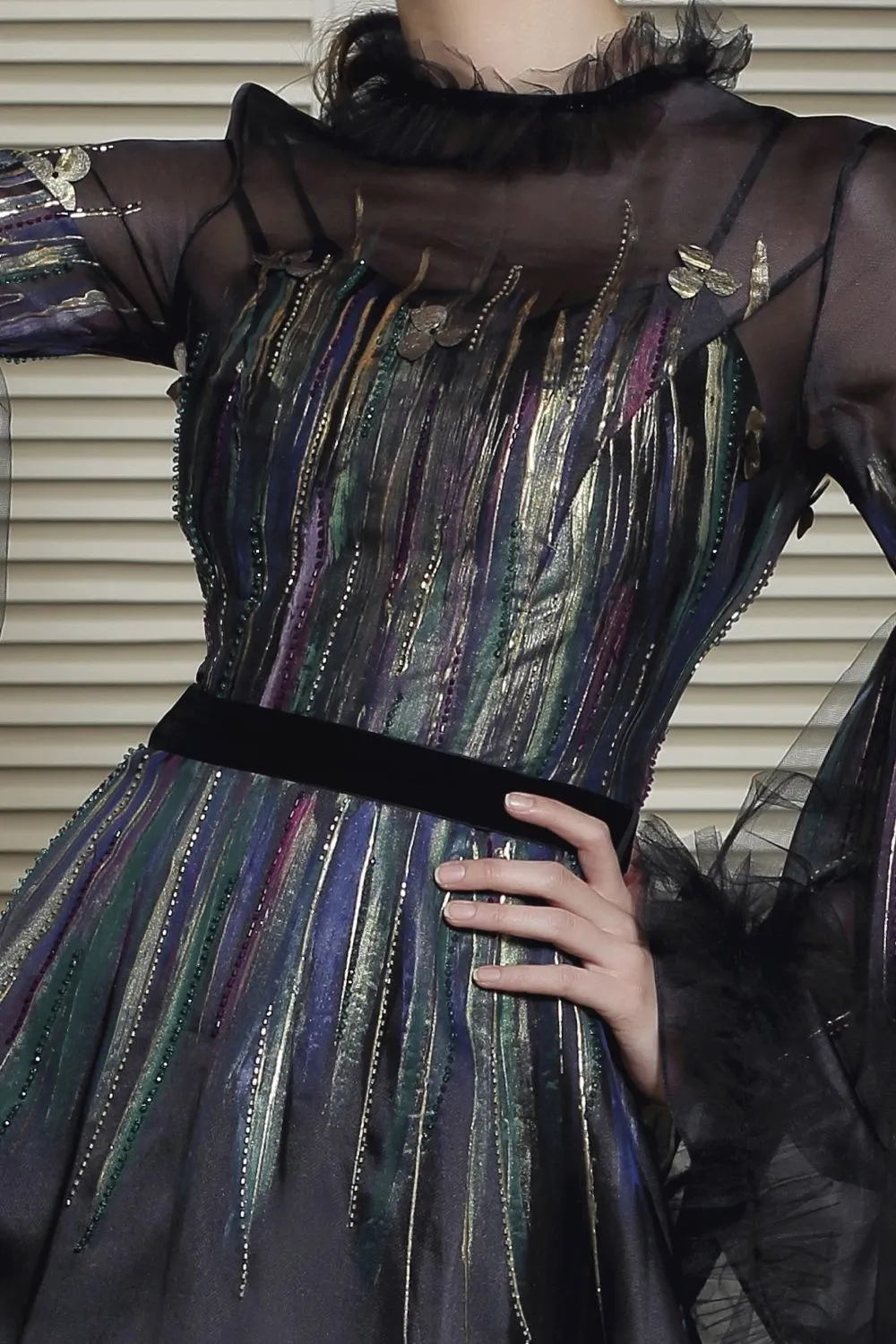 Embroidered Ball Gown