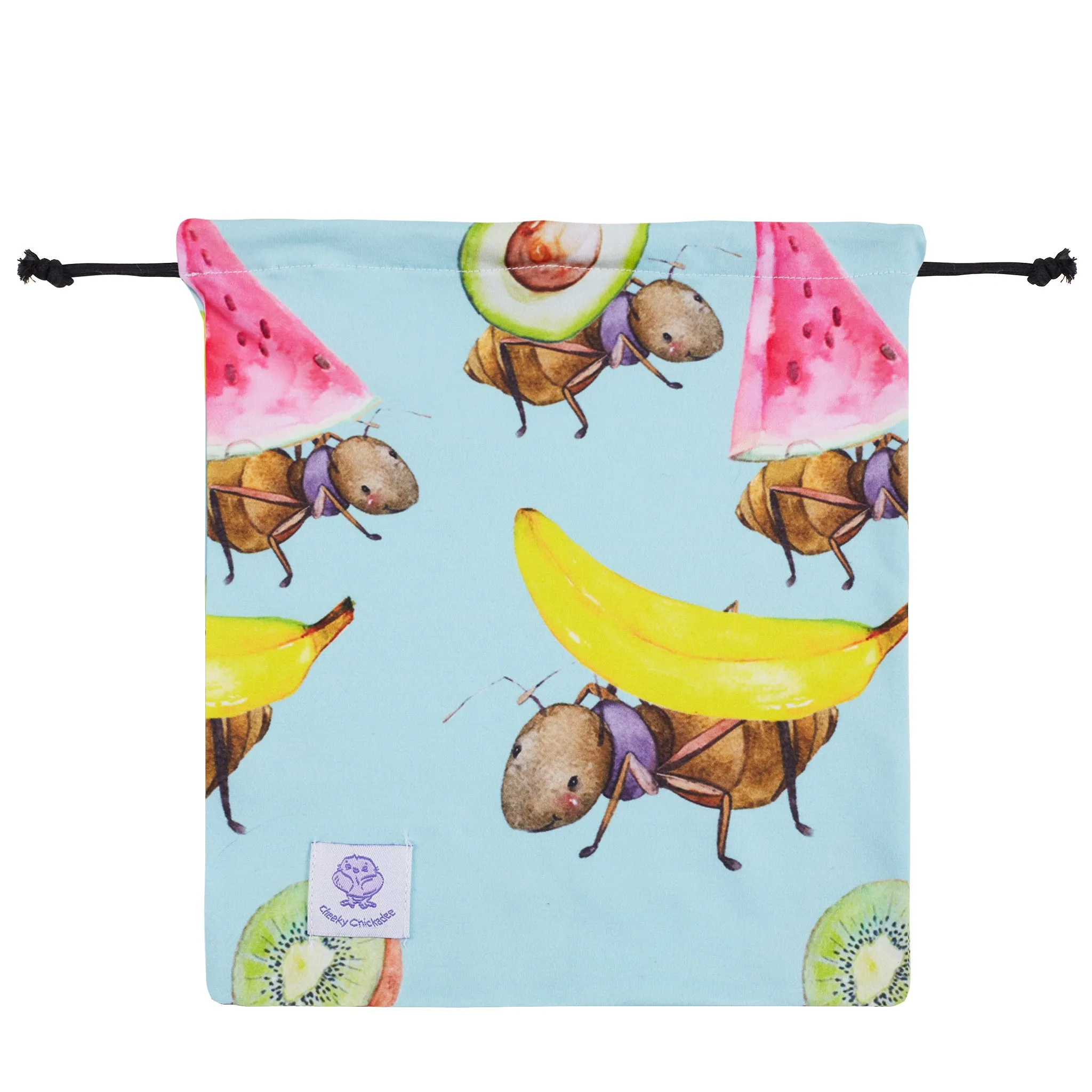 Fruit Ants Short Sleeve Frill Dress