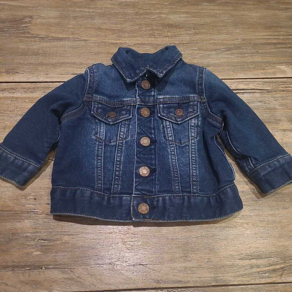 Gap cotton lined denim jacket 0-6m