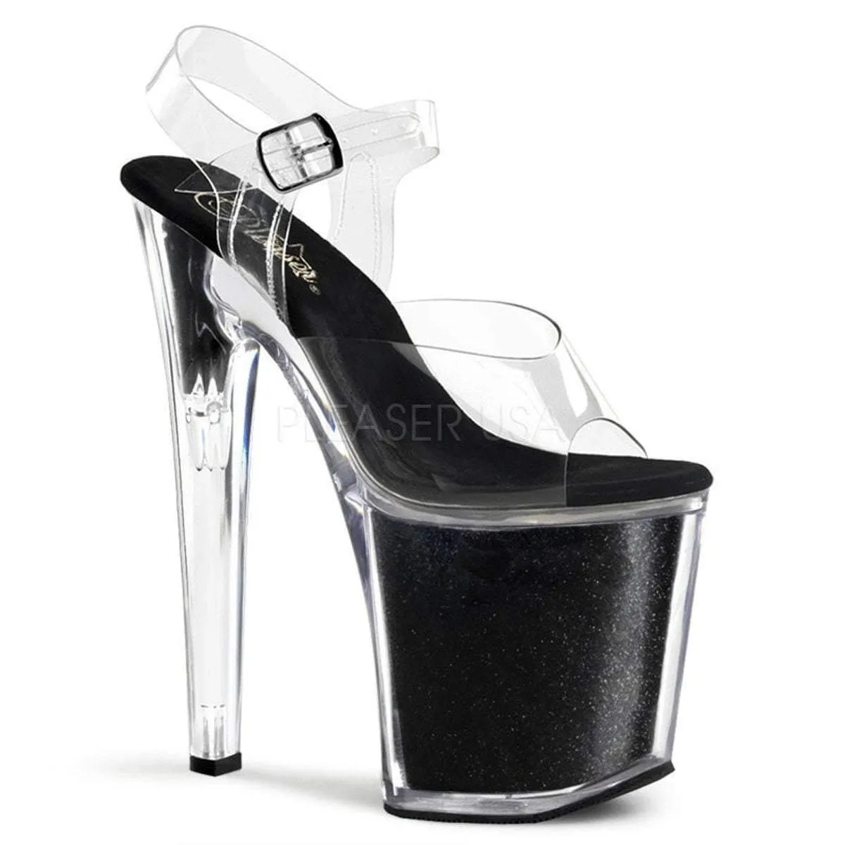 Glitter 8" Heel Platform Shoes