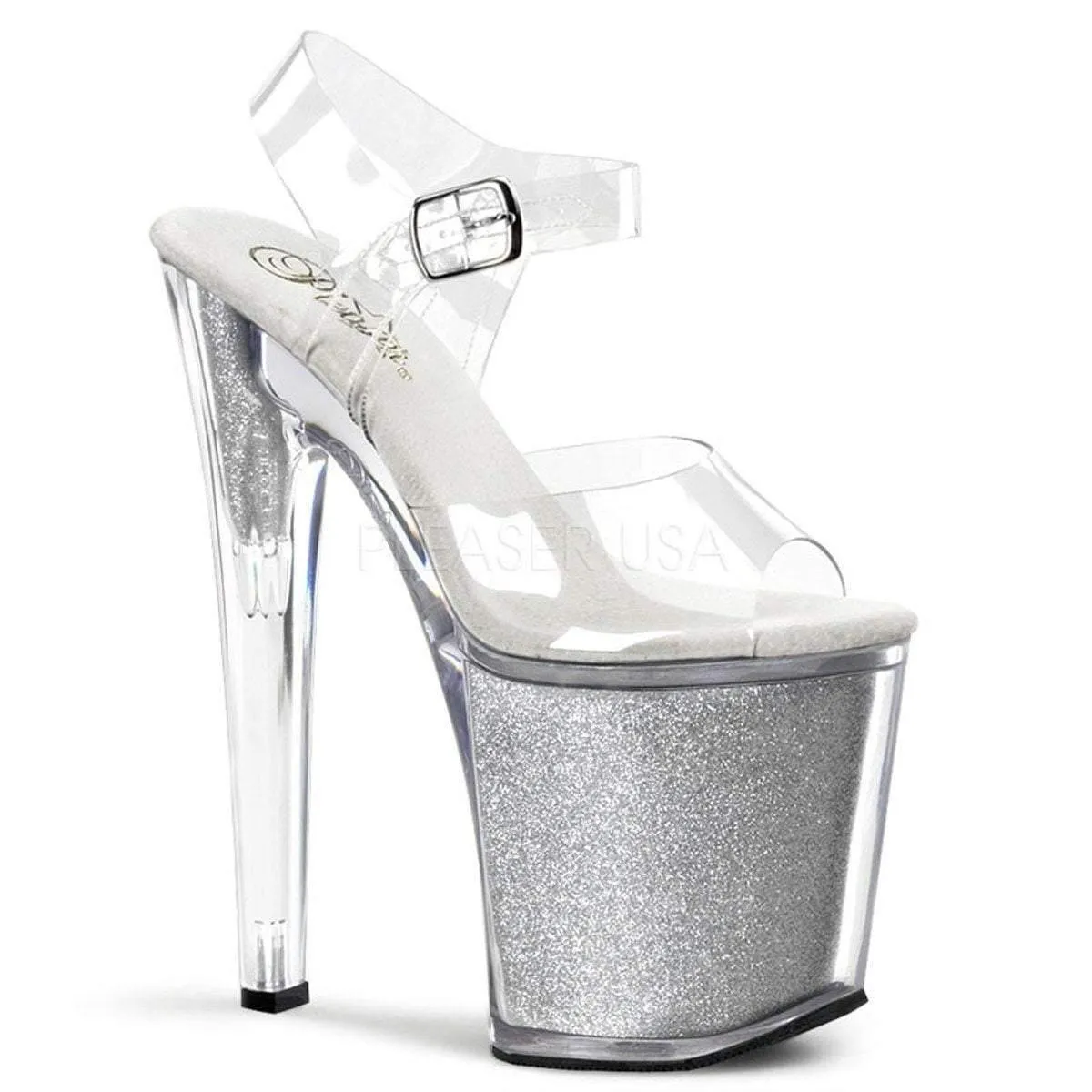 Glitter 8" Heel Platform Shoes