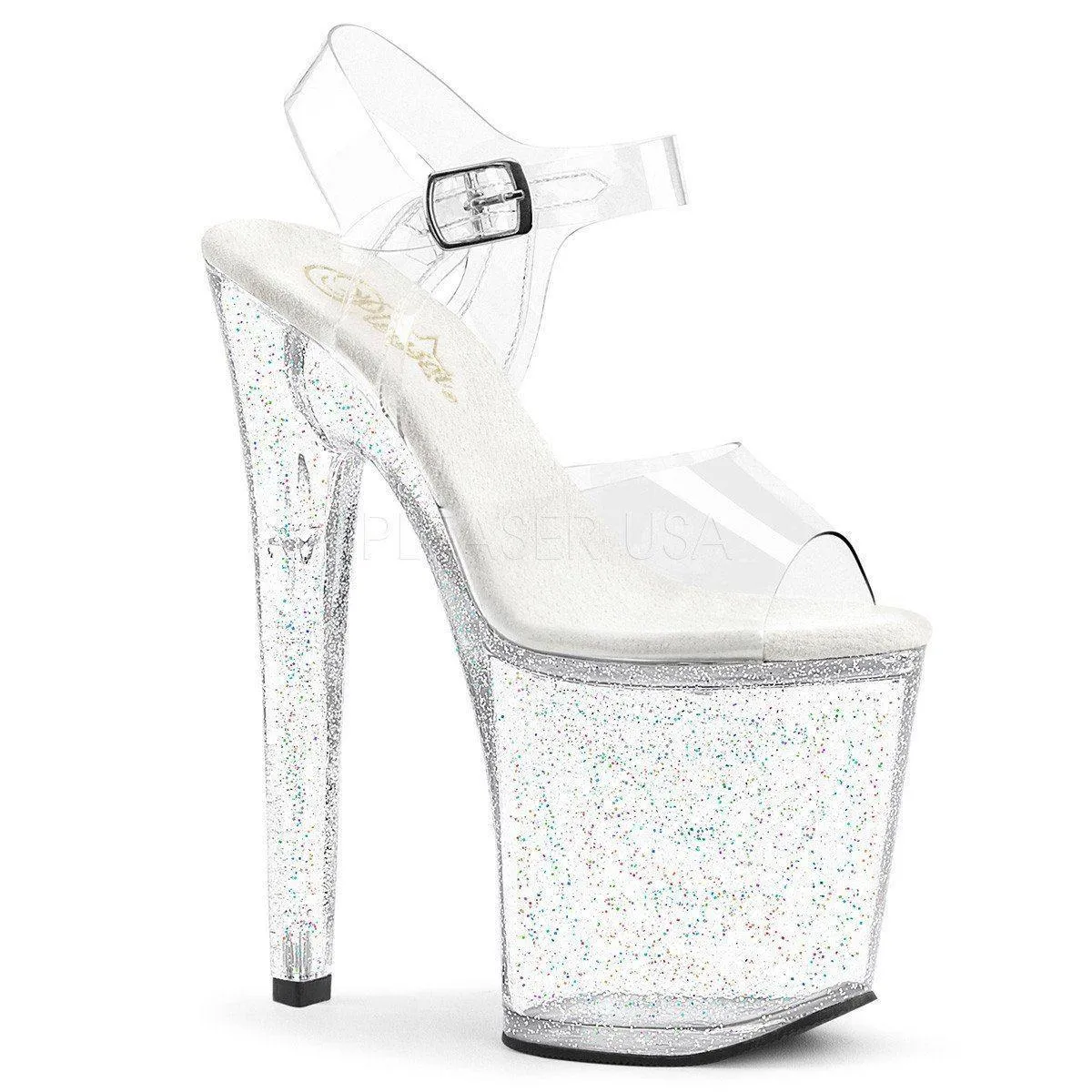 Glitter 8" Heel Platform Shoes