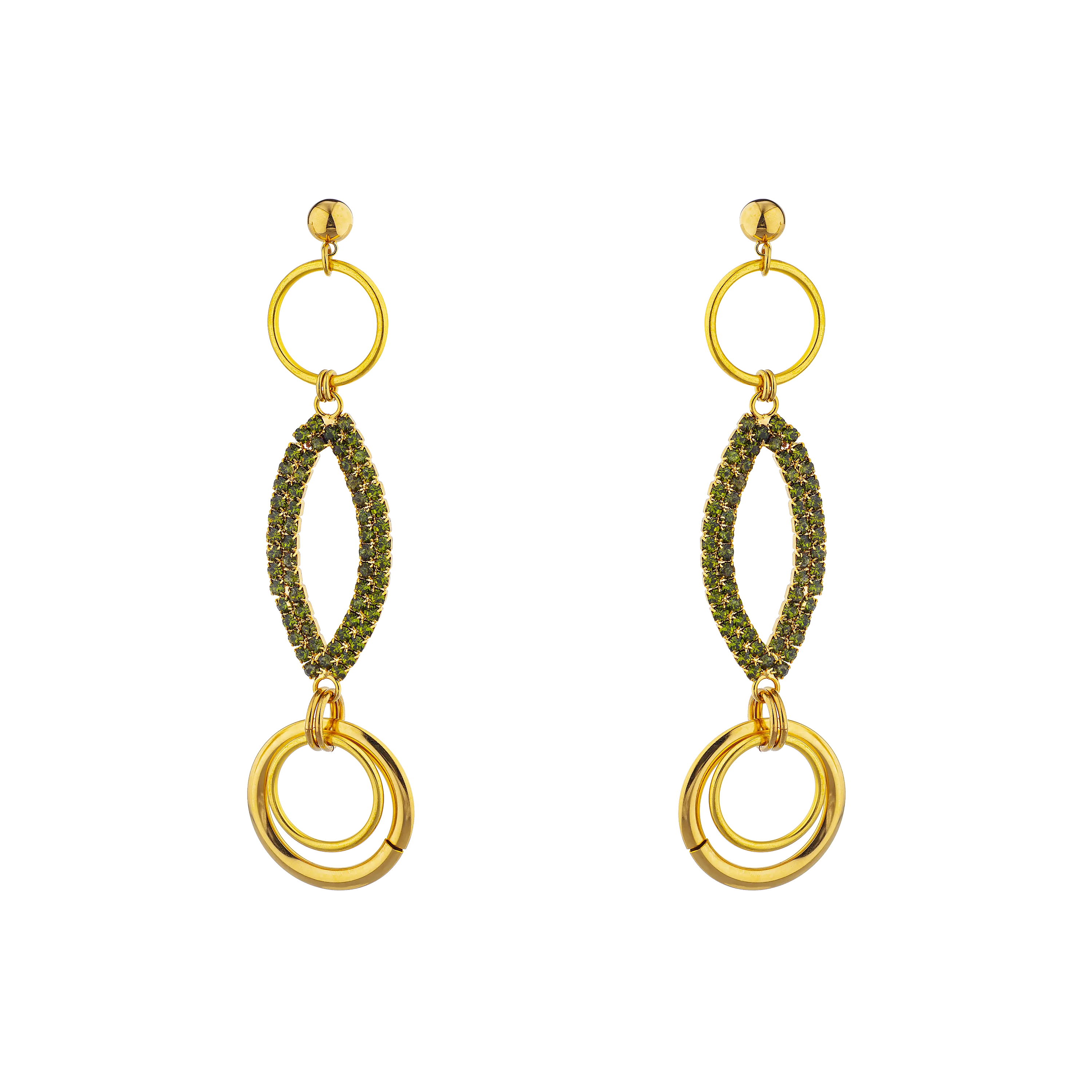 GREEN EYED MONSTER EARRINGS