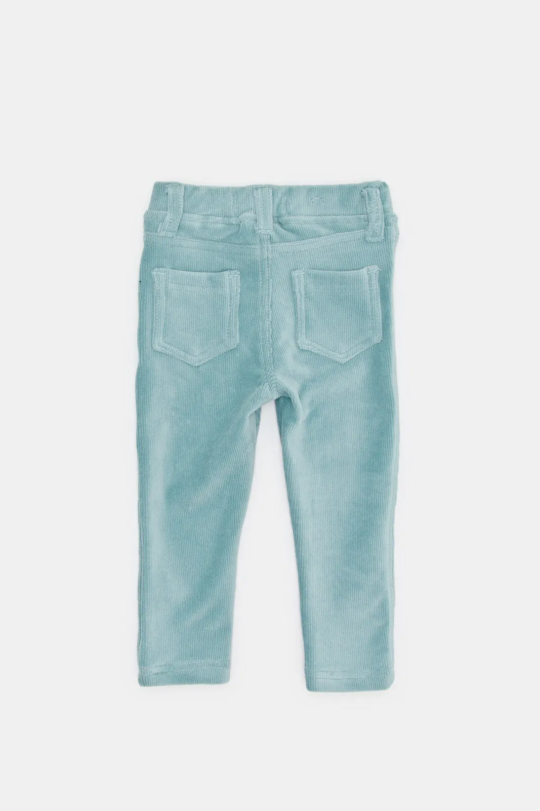 Infant Girls Teal Cord Jeggings