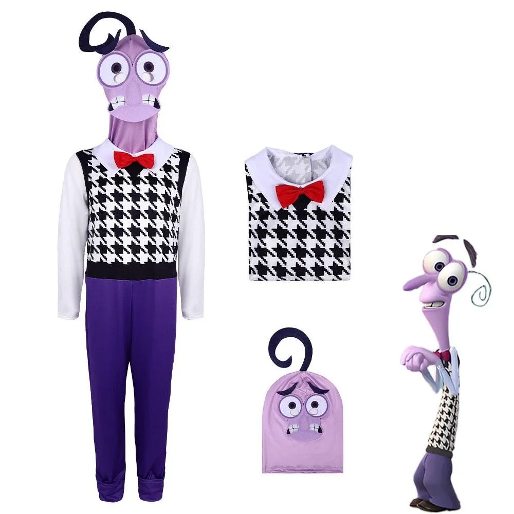 Inside Out 2 Fear Costume Halloween Stage Performance Outfit for Kids and Adults