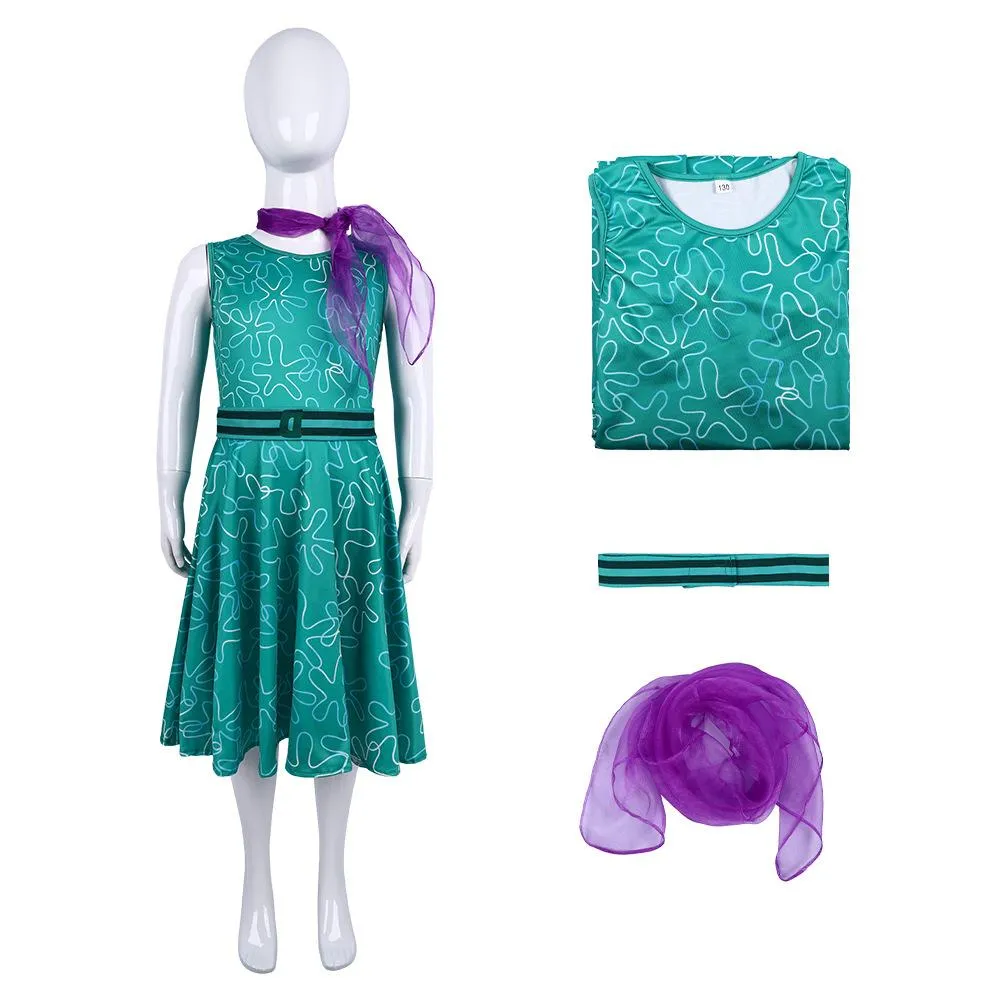 Inside Out 2 Joy Anger Fear Sadness Disgust cosplay costumes dress  for the Halloween stage show