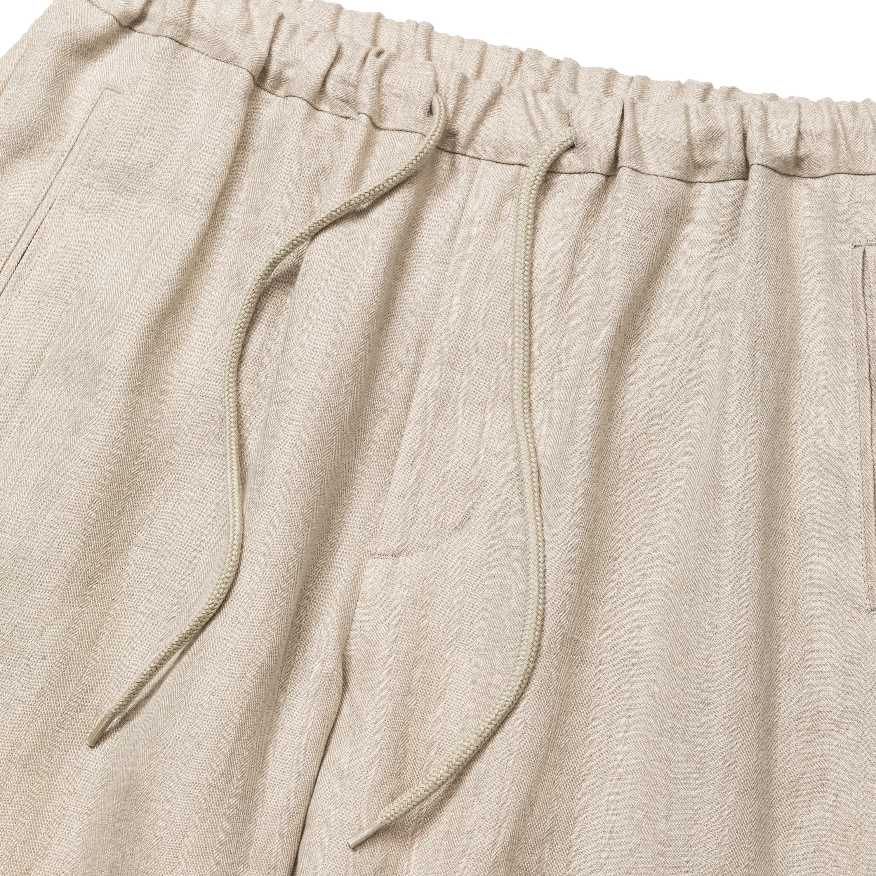 JAPAN LINEN HERRINGBONE EASY SLACKS