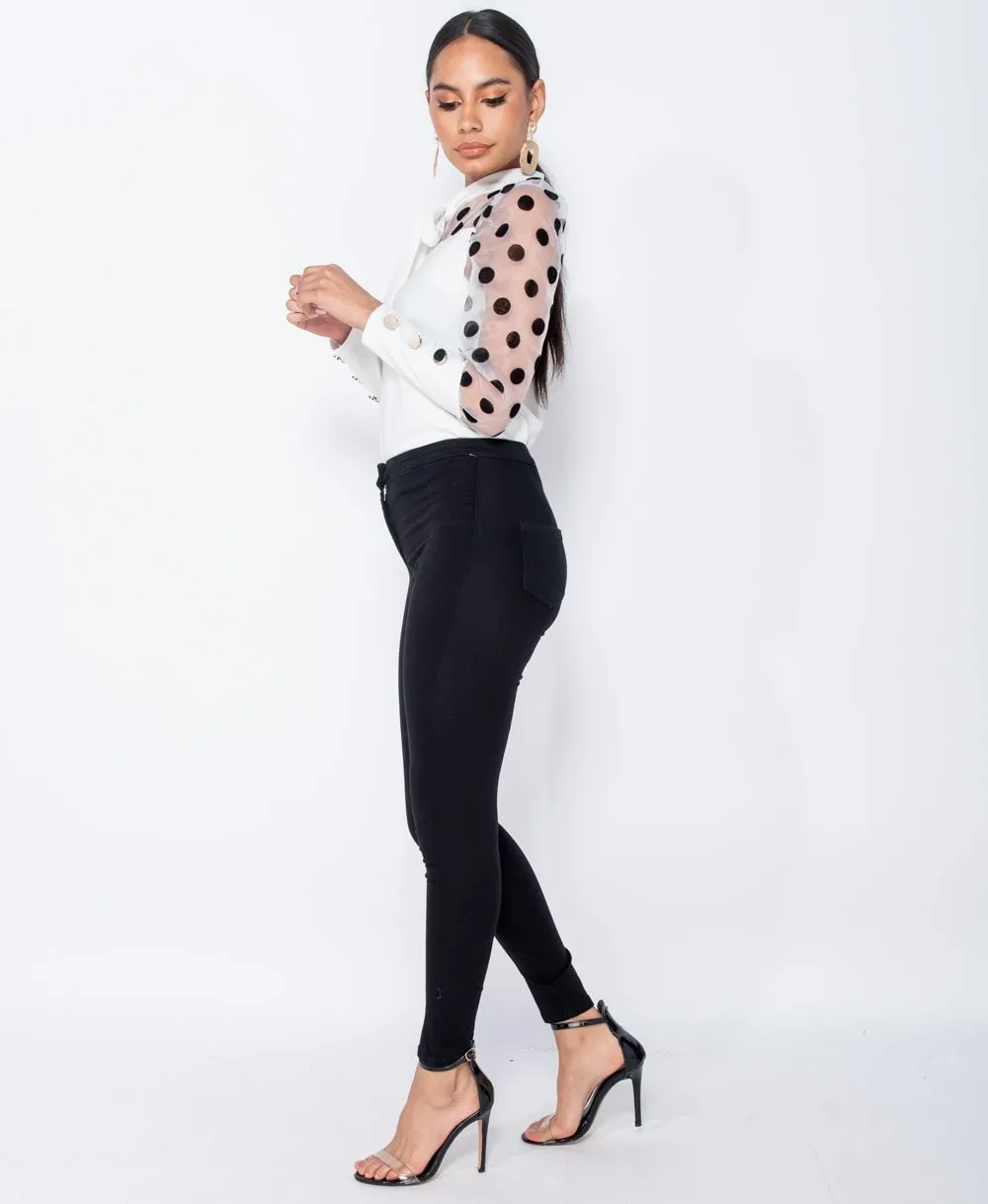 Jet Black Skinny Jeggings