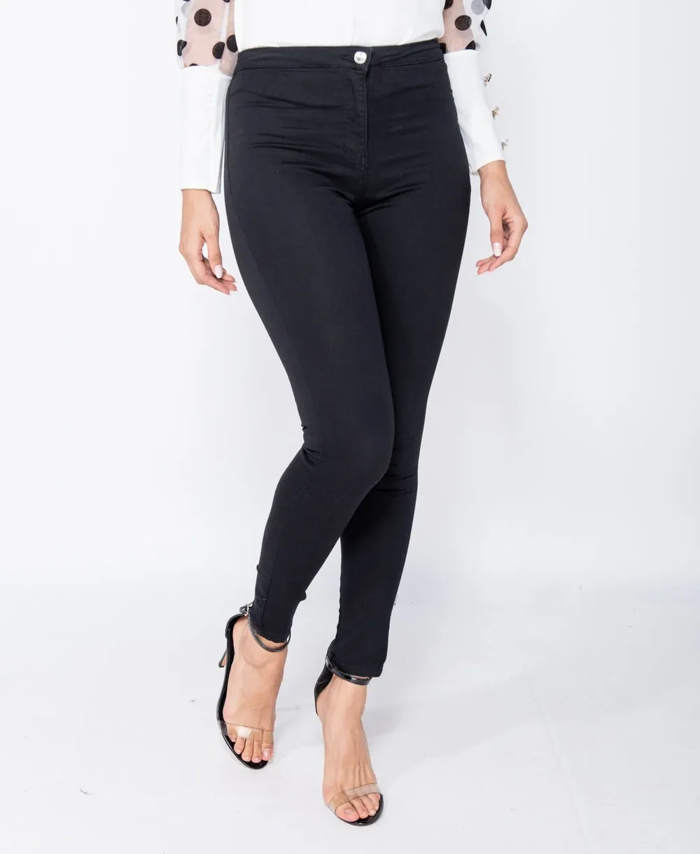 Jet Black Skinny Jeggings