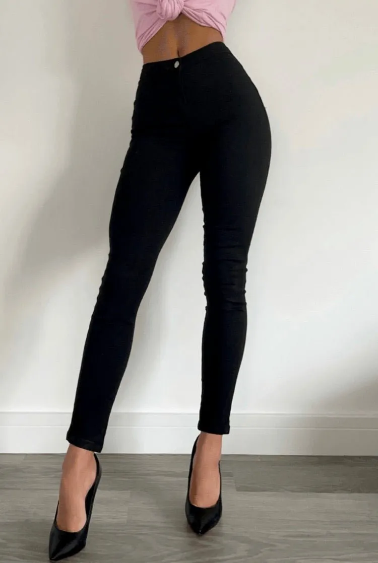 Jet Black Skinny Jeggings