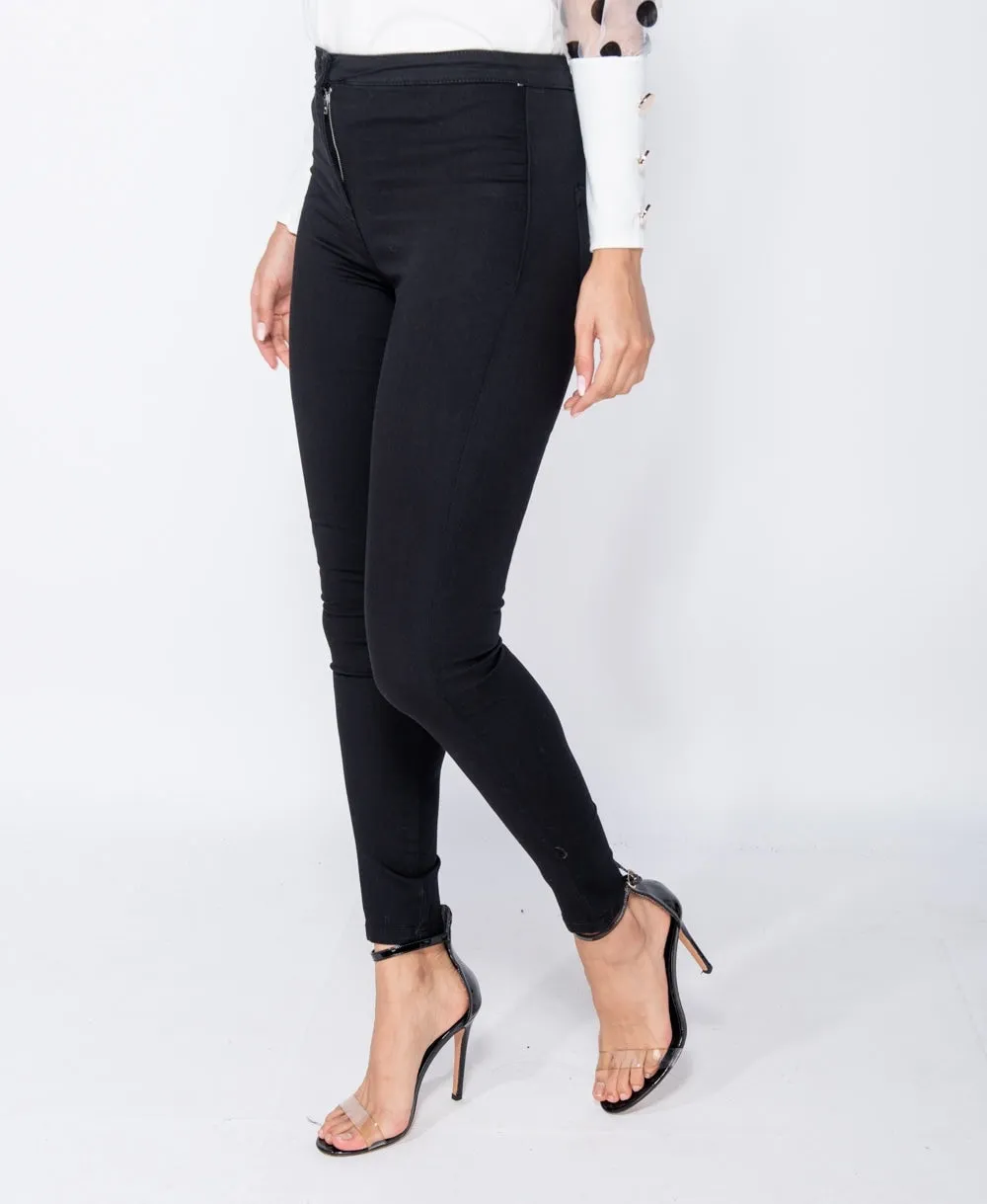 Jet Black Skinny Jeggings